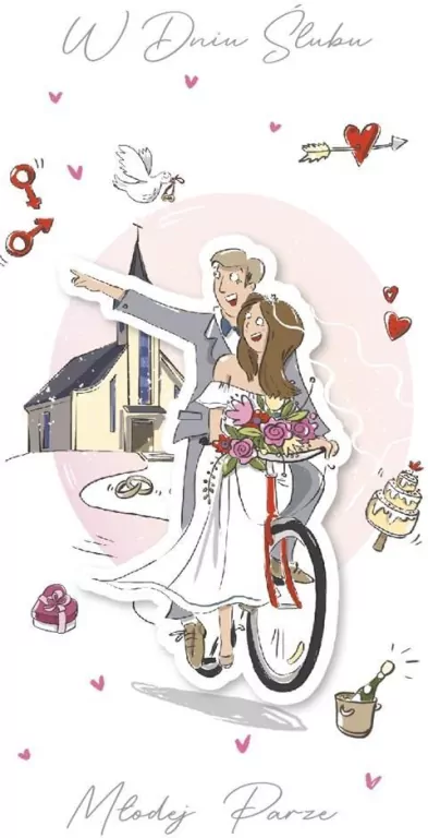 Karnet Ślub DL-124 - tantis.pl