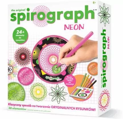 Spirograph. Zestaw kreatywny. Neon - tantis.pl