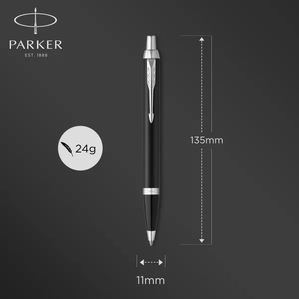 Długopis. Im Essential Matte Black CT - tantis.pl