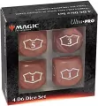 Ultra Pro: Magic the Gathering - Red Mana - 22 mm Deluxe Loyalty Dice Set - tantis.pl