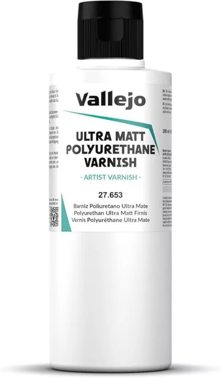 Vallejo: 27.653 - Ultra Matt Polyurethane Varnish (200 ml) - tantis.pl