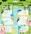 Naklejki na zeszyty - Żyrafa (12szt) - tantis.pl