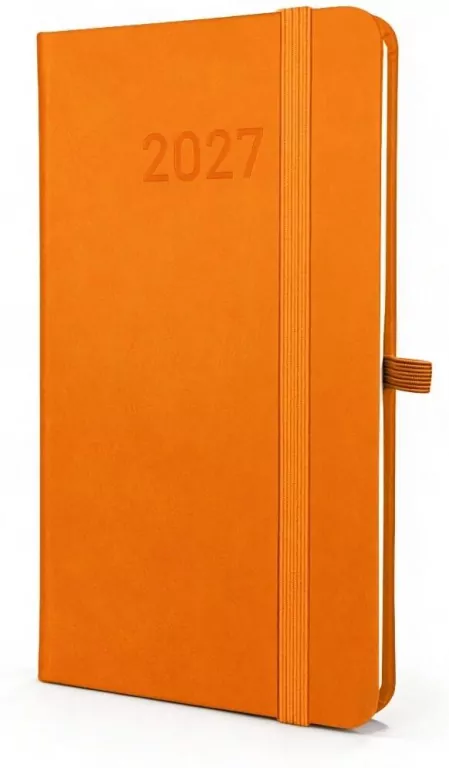 Kalendarz 2027 B6 Slim Tygodniowy Pomarańczowy - tantis.pl