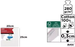 Tablica malarska 20x25x0,3cm 280G/m2