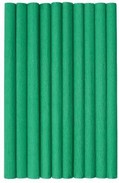 Bibuła marszczona zielony ciemny 50x200cm (10szt) - tantis.pl