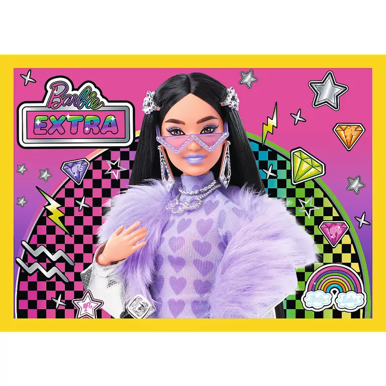 Wesoły świat Barbie . Puzzle 4w1 - tantis.pl