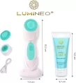 Lumineo. Brush Pro 4 końcówki + żel do skóry problematycznej  turkusowy - tantis.pl