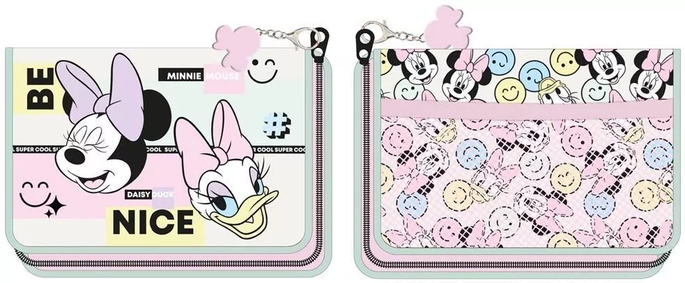 Piórnik z wyposażeniem 1 zamek. Minnie Mouse - tantis.pl