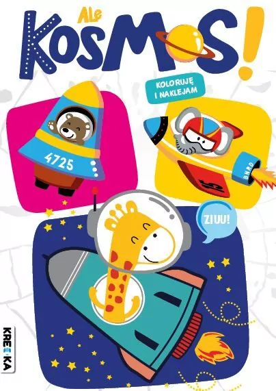 Ale kosmos! Kolorowanka z naklejkami - tantis.pl