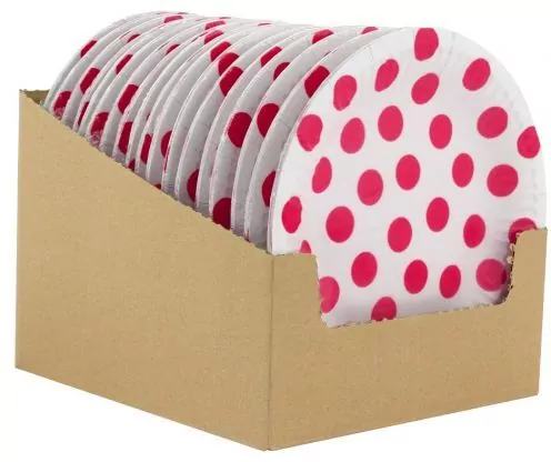 Talerzyki papierowe Groszki 18cm - tantis.pl