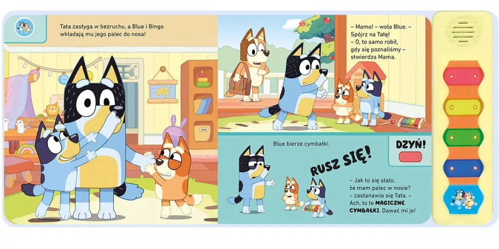 Bluey. Magiczne cymbałki. Książeczka z dźwiękami - tantis.pl