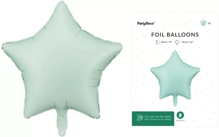 Balon foliowy Gwiazdka 48cm zieleń - tantis.pl