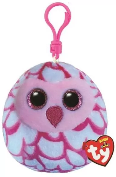 Squish-a-Boos Pinky - sowa 8,5cm brelok - tantis.pl