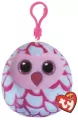 Squish-a-Boos Pinky - sowa 8,5cm brelok - tantis.pl