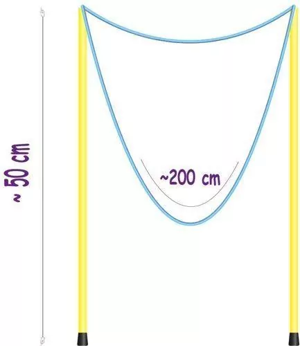 Sznurek do wielkich baniek mydlanych, 50cm - tantis.pl