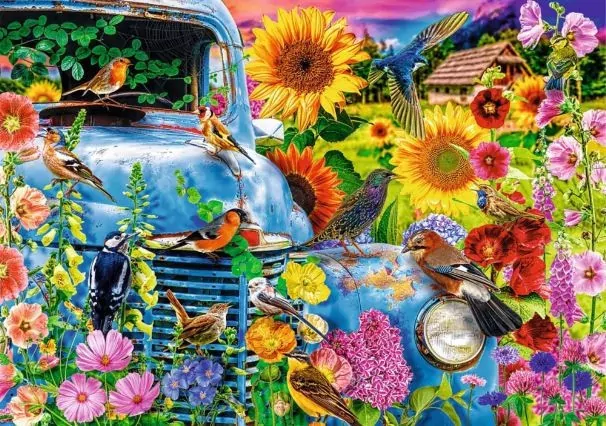 Puzzle 1000. Tea Time. Wiejska sielanka. Śpiewające Ptaki - tantis.pl