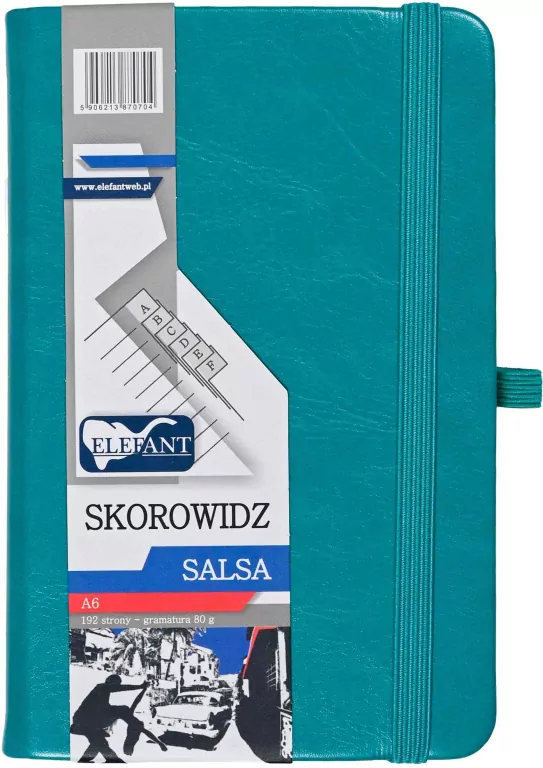 Skorowidz A6 Salsa turkusowy - tantis.pl