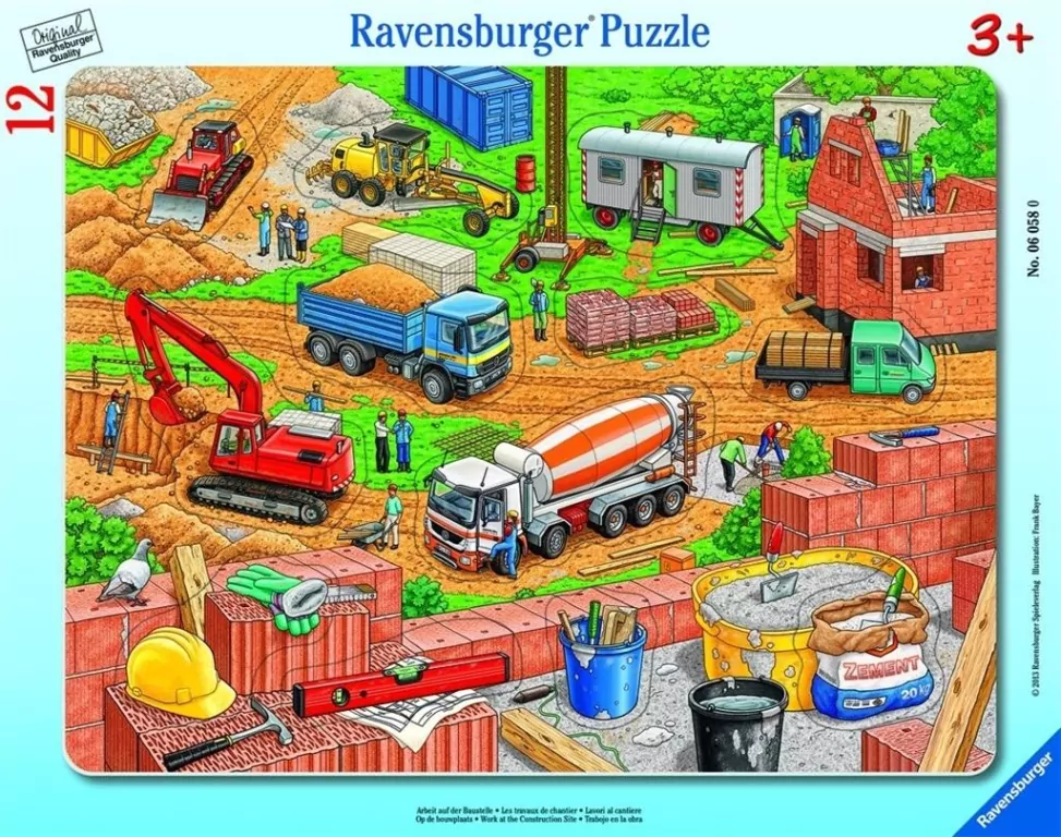 PUZZLE 12 PRACA NA BUDOWIE-RAVENS - tantis.pl