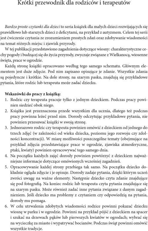 Wiosna. Bardzo proste czytanki dla dzieci - tantis.pl