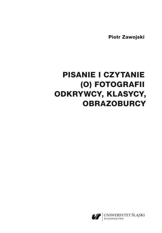 Pisanie i czytanie (o) fotografii - tantis.pl