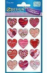 Naklejki foliowe - czerwono różowe serca - tantis.pl