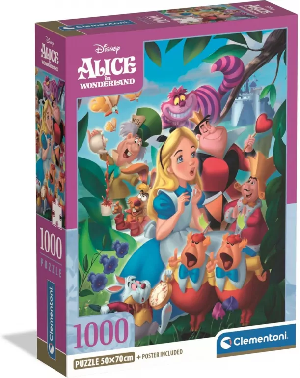 Puzzle 1000 Compact Alice in Wonderland 39952 - tantis.pl