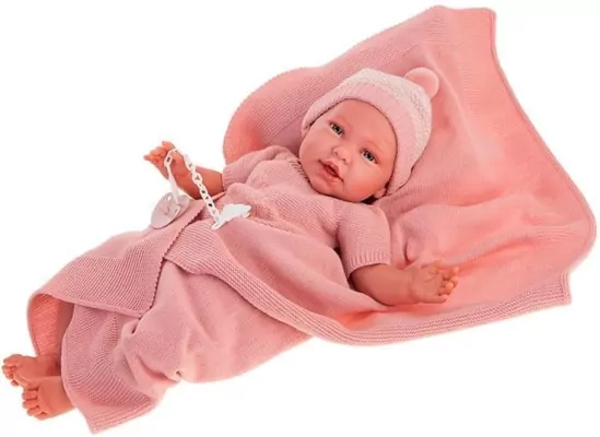 Lalka Daniela Reborn z kocykiem 52cm