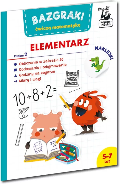 Bazgraki ćwiczą matematykę. Elementarz. Poziom 2 - tantis.pl