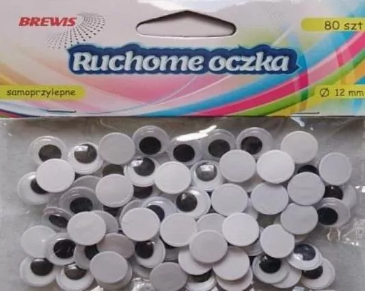 Ruchome oczka 12mm, 80 sztuk - tantis.pl