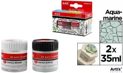 Farba akrylowa zielona 35ml + środek tworzący