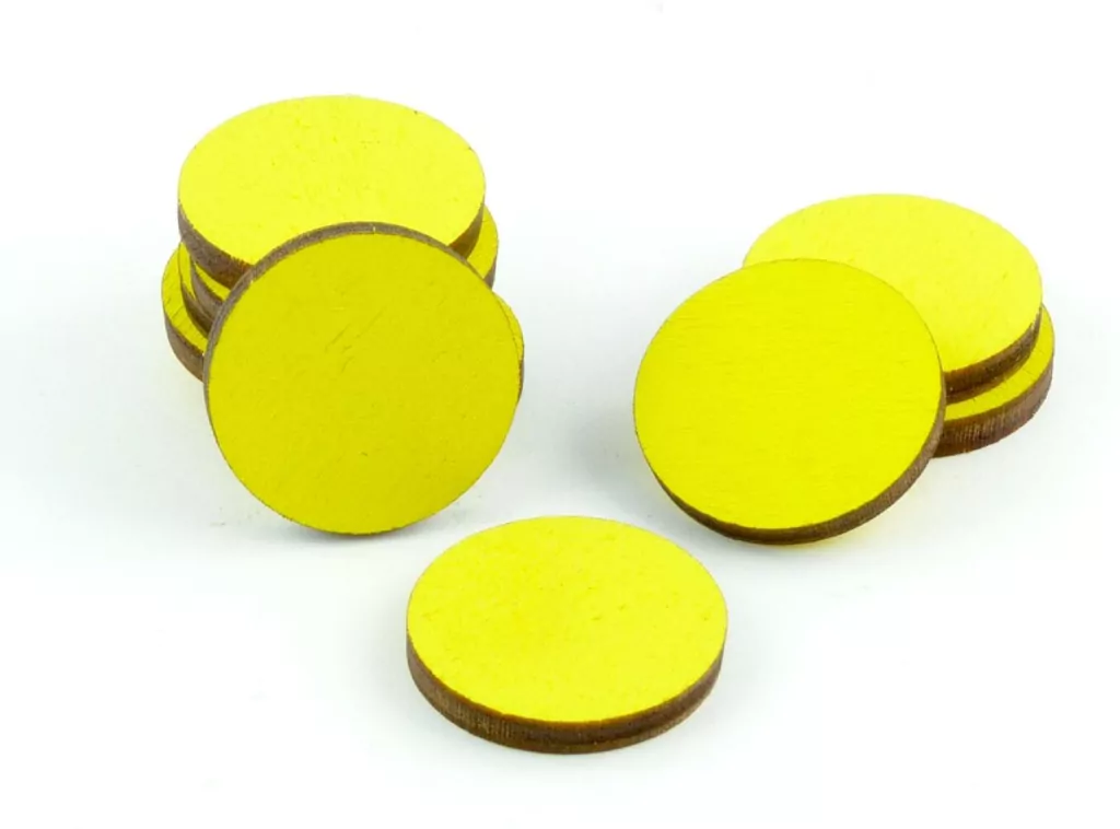 Znaczniki drewniane. Żółte 10 szt. 2977061 - tantis.pl