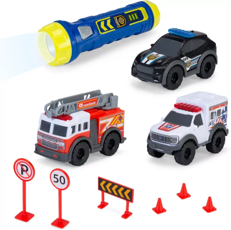 SOS Zestaw 3 pojazdy z latarką - tantis.pl