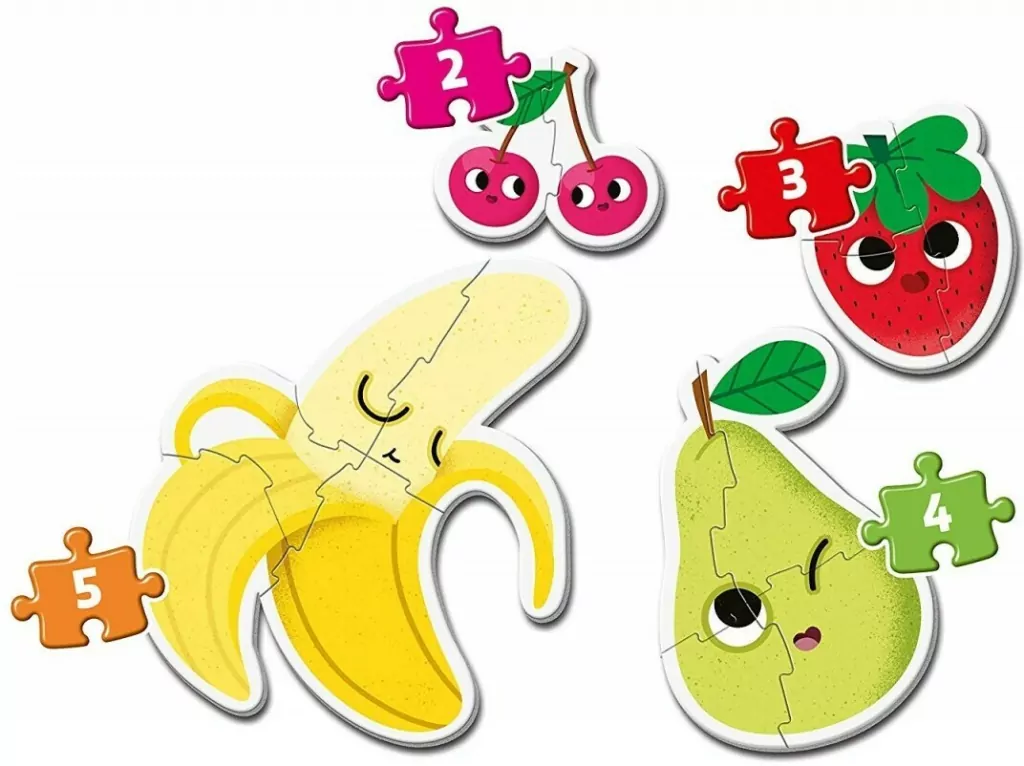 Clementoni. Moje pierwsze puzzle 4w1. Fruits. Owoce - tantis.pl