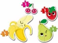 Clementoni. Moje pierwsze puzzle 4w1. Fruits. Owoce - tantis.pl
