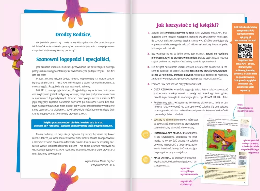 Bajki logopedyczne misia API. 2-4 lat. Ładnie składnie - tantis.pl