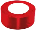 Wstążka satynowa czerwona 50 mm x 32 m - tantis.pl