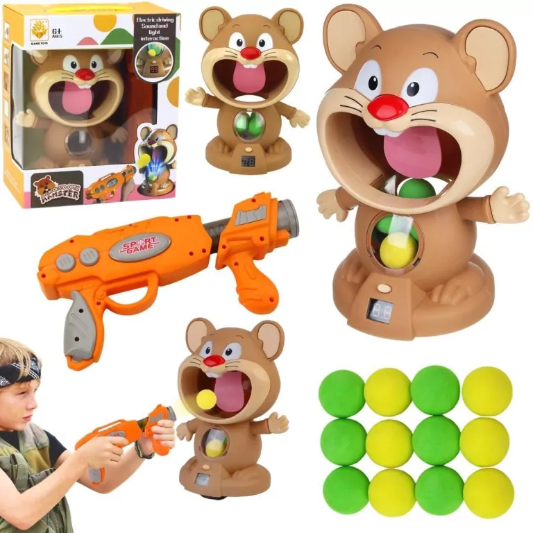 Interaktywna strzelnica Chomik Łakomczuch - tantis.pl