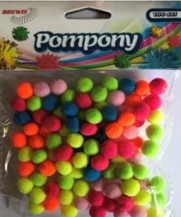 Pompony 10mm, 100 sztuk - tantis.pl