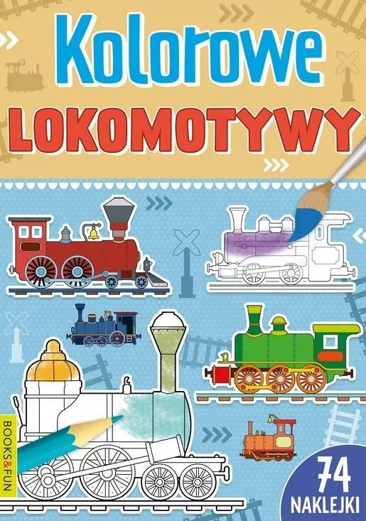 Kolorowe lokomotywy z naklejkami - tantis.pl