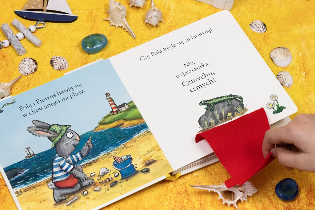 Pola i Piotruś. Na plaży. A kuku! - tantis.pl