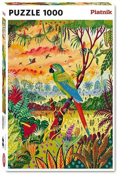 Puzzle 1000 - Ara Zielona PIATNIK - tantis.pl