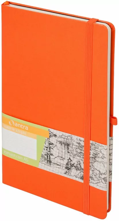 Notes A5 Kropki Romantyzm Pomarańczowy ANTRA - tantis.pl