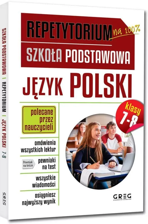 Repetytorium. Język polski. Szkoła podstawowa. Klasy 7-8 - tantis.pl