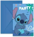 Zaproszenia z kopertami Stitch & Angel Disney - tantis.pl