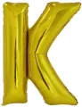 Balon foliowy litera K złota 63,5x86cm - tantis.pl