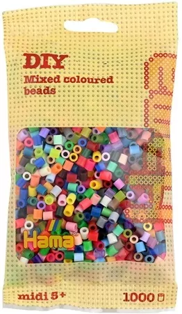 Hama midi koraliki 1000 mix 015-207-68 07687 - tantis.pl