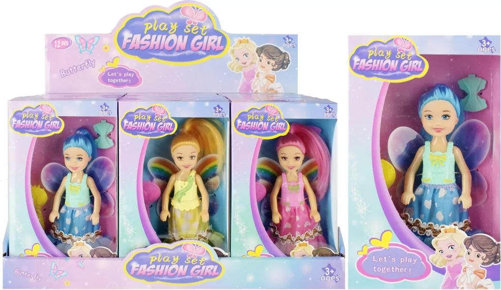 LALKA 15CM AKC WROZKA 11X18X4 MIX3 MC DISP12/144 - tantis.pl