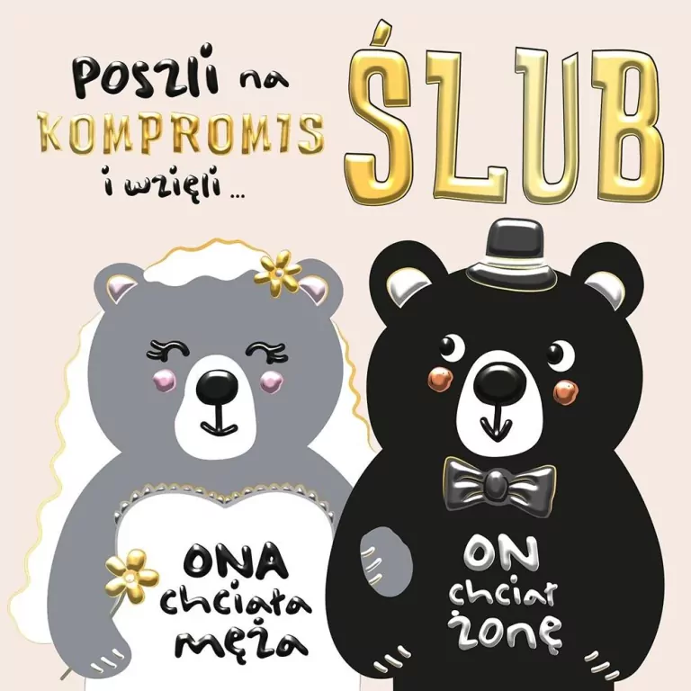 Karnet KW Ślub Miśki - tantis.pl