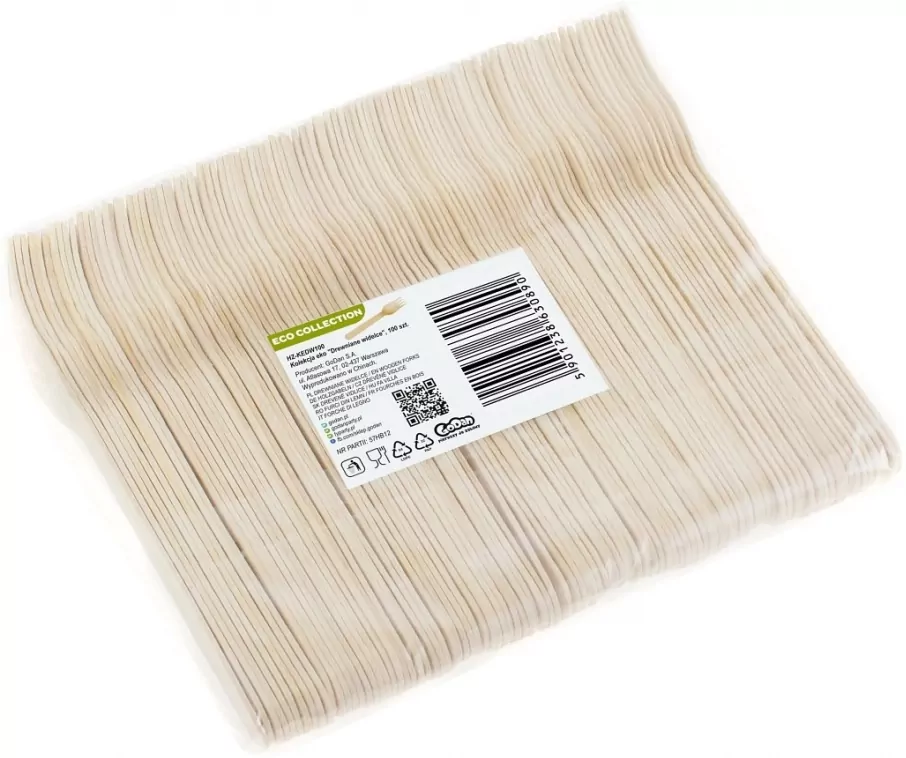 Kolekcja eko Drewniane widelce - tantis.pl