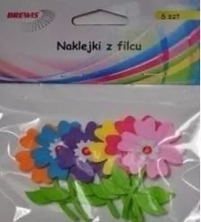 Naklejki z filcu. Kwiatki - tantis.pl